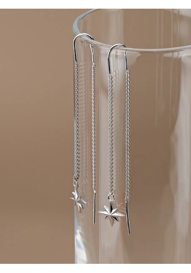 Lucente Uzun Gümüş Zarf Küpeler 185636710 Diğer