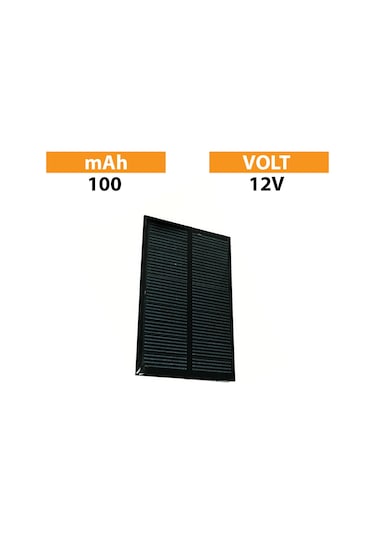 12V 100 Mah - 142X83 Mini Güneş Paneli
