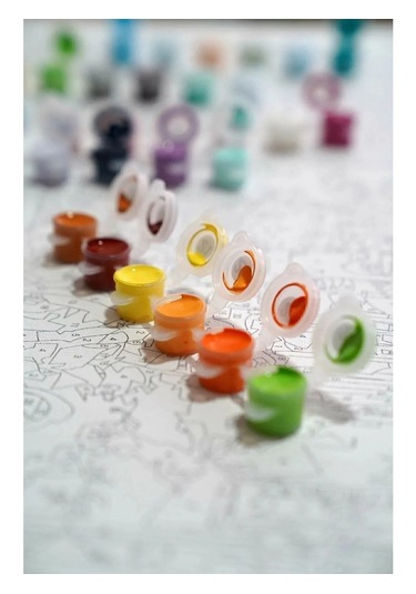 Moranka Sayılarla Boyama Hobi Seti Çıtalı 40x50 Cm - Kabe