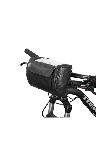 Moveevo Siyah Bisiklet Burun Çantası, Dokunmatik Ekran Kapaklı, 3l Hacimli, Araç Ve Telefon Taşıma, Çarpma Emici Sprey, Dayanıklı Nylon Malzeme Siyah