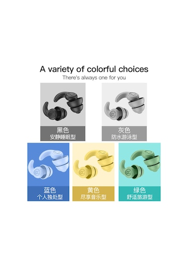 Xindoker Ses Yalıtımlı Ve Gürültü Önleyici Siyah Kulak Tıkacı - 3. Nesil Model