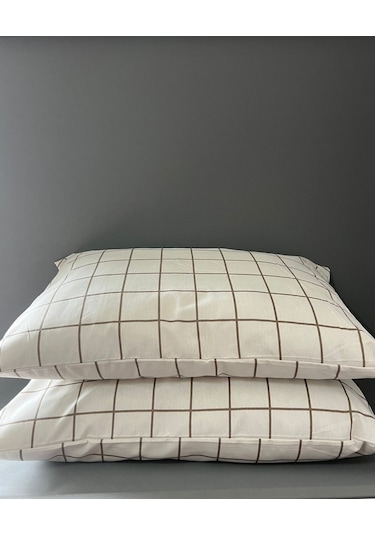 Pamuklu 2 Adet Fermuarlı 50x70 Cm Yastık Kılıfı