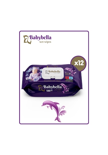 Babybella Labella Islak Mendil 120 Yaprak 12'li Set