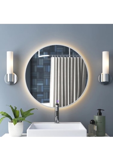 Flora Fone Ledli Dokunmatik Banyo Lavabo Işıklı Makyaj Aynası Cam