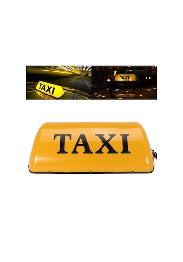 12v Su Geçirmez Üst Manyetik Sayaç Kabin Lambası Işığı Led Taksi Sinyal Lambası -