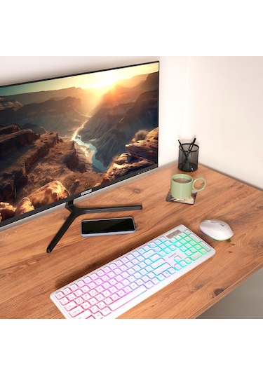 Everest Km-319bt Q Türkçe Rgb Kablosuz Oyuncu Klavye Mouse Seti Diğer