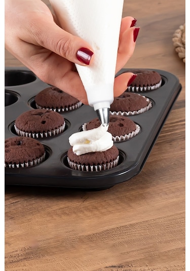 Porsima 3160 10 Parça Pasta Ve Tatlı Servis Seti Kek Pasta Şekillendirme Seti Beyaz Beyaz