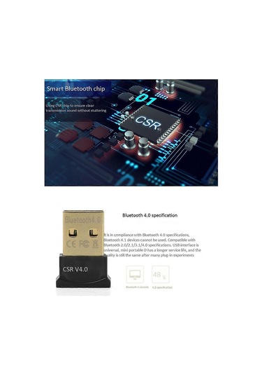 Usb Bluetooth Adaptörü 4.0 Bluetooth Ses Alıcısı Csr4.0 Bluetooth Adaptörü Win8/10 Desteği