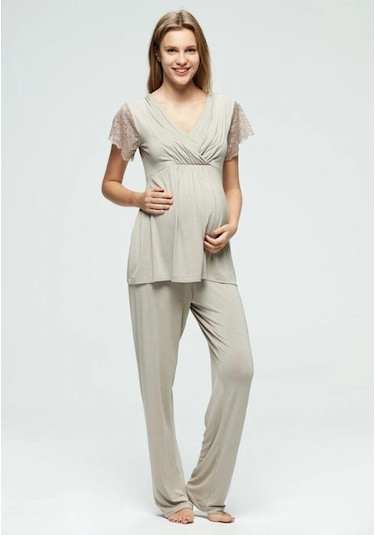 Catherine's Hamile Pijama Takımı 820 Vizon