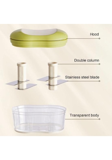 Sarımsak Presi Öğütücü Manuel Gıda Doğrayıcı El İtmeli Sarımsak Kesici Taşınabilir Gıda Gri