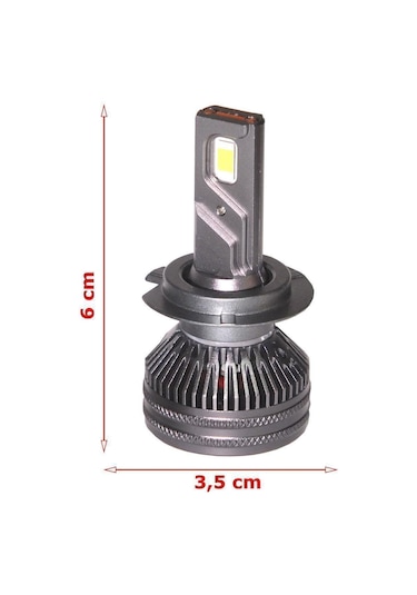 Mercedes A Serisi W177 2018-2024 Uzun Far Gt Nano Beyaz H7 Mini Led Xenon Şimşek Etkili 22000 Lümen