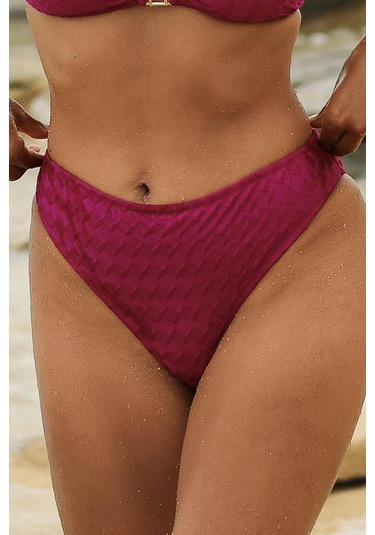 Olympos Mor Çıkarılabilir Süngerli Straplez Bikini Takım Mor