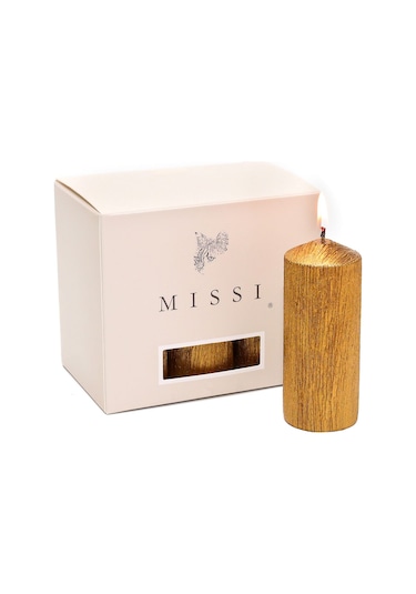 MİSSİ WEDDING DORE 6LI BAR MUM SETİ