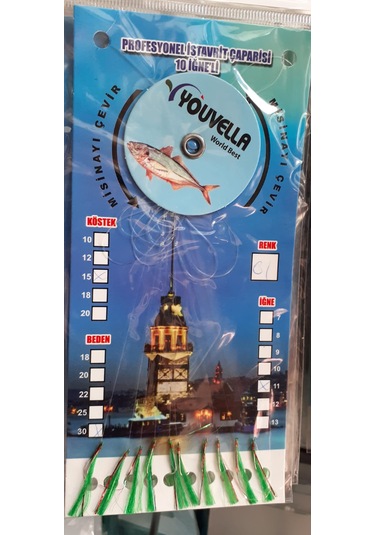 Çapari İstavrit Kolay Açılır 10 İğne - Renk 01 0.15 0.30mm
