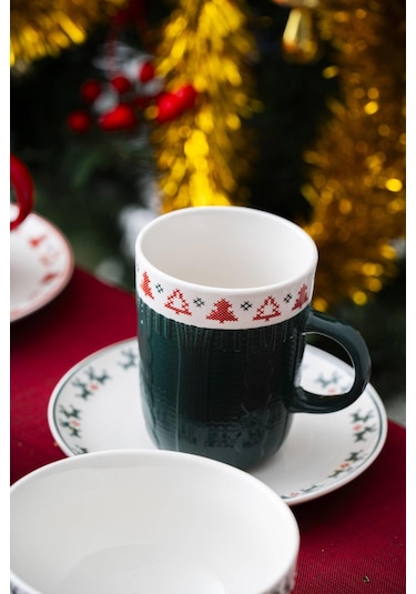 Acar Home Santa 2 Kişilik 6 Parça Kupa - Kase Seti