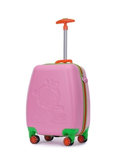 Tucklebery Renkli Ve Desenli Çocuk Valizi, Tucklebery Kids Hafif Ve Eğlenceli Valiz Pembe Pembe