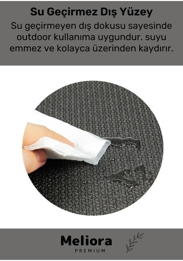 Taşıma Askılı Konfor Modeli Çift Taraflı Kaymaz Yoga Meditasyon Minderi Siyah Mat Çok Renkli