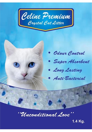 Celine Premium Kristal Kedi Kumu 1,4 Kg. x 9 Adet