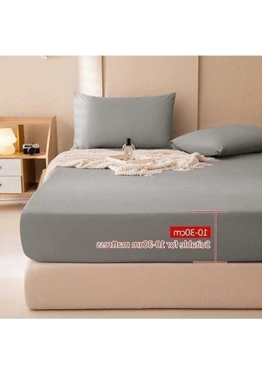 Novahub Çift Kişilik Su Geçirmez Yatak Örtüsü Nefes Alabilir, Yıkanabilir, Anti-bakteri, Anti-akar, 100x200x30cm, Mavi Yatak Koruyucu Örtü Mavi