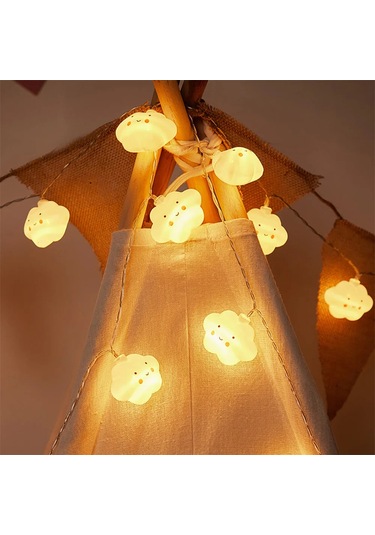 20led Bulut/yıldız Işığı Dize, Noel Doğum Günü Partisi İçin 10ft 1 Adet