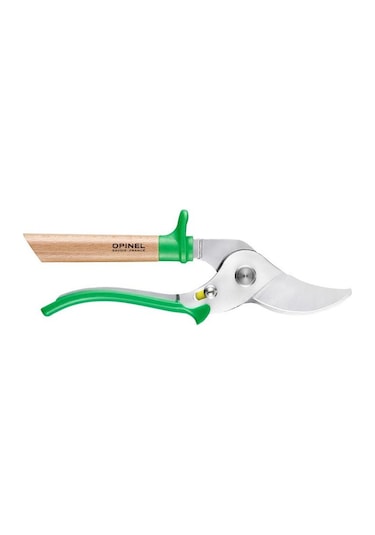 Opinel Kamp Kayın Saplı Budama Makası (Yeşil) Çok Renkli