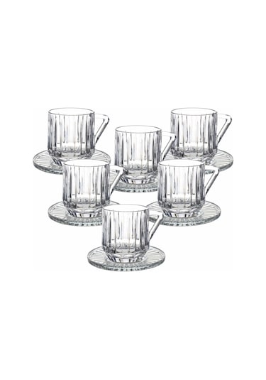 Arow Mass Cam Çay Seti 6 Lı - Çay Nescafe Fincanı Seti Takımı