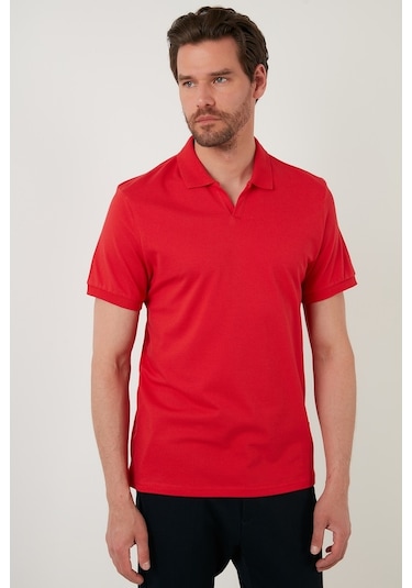 Buratti Regular Fit Pamuklu Erkek Polo Yaka T Shirt 5902141 Kırmızı Buratti Regular Fit Pamuklu Erkek Polo Yaka T Shirt 5902141 Kırmızı