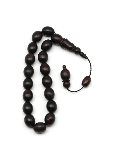 Maskot Efe Abanoz Ağacı Tesbih 12 X 15 Mm Beyzi Kesim