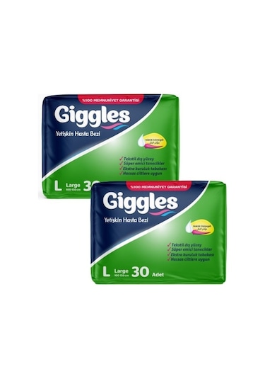 Giggles Yetişkin Hasta Bezi L 2 x 30'Lu