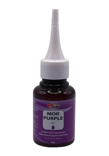 My BakeSu Bazlı Likit Gıda Boyası Mor 60 G