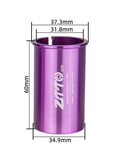 Ztto Bisiklet Koltuğu Direği Adaptörü Alüminyum Bisiklet Selesi Direği Tüpü Azaltıcı Kol Dönüştürücü - 31,8 Mm'den 34,9 Mm'ye