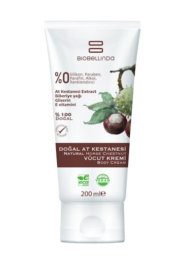Biobellinda Doğal At Kestanesi Vücut Kremi 200 ML