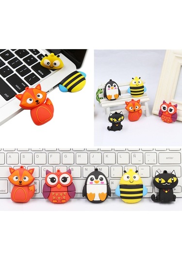 Sones Microdrive 4gb Usb 2.0 Yaratıcı Sevimli Tilki U Disk