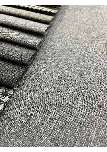 Enesar Home Açik Gri Döşemelik Keten Kumaş Premium Dokuma 9953 100 x 140 cm