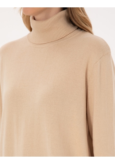 Pierre Cardin Kadın Bej Kazak /triko 50316385-vr011 Bej