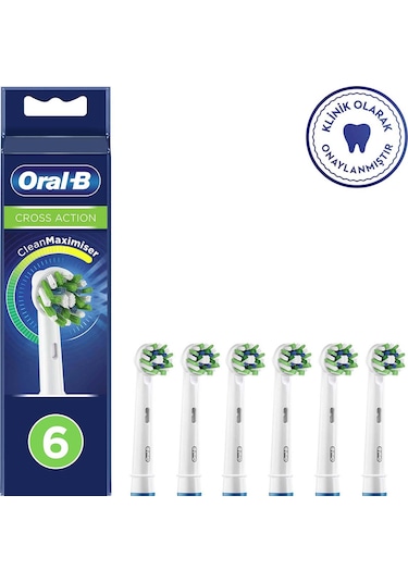 Oral-B Cross Action Clean Maximizer Diş Fırçası Yedek Başlığı 6’lı