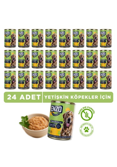 Tavuk Etli Konserve Köpek Maması 400 Gr X 24