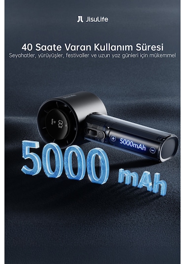 Handheld Fan Pro1 S Güçlü El Fanı 5000mah