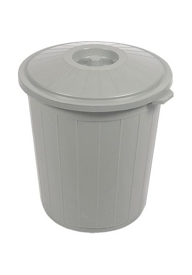 Şeylişeyler Kapaklı Çöp Kovası 90 Litre Gri