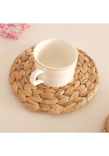 Xiaaokeji Yuvarlak Dokuma Amerikan Servis Seti, Isıya Dayanıklı/kaymaz Yemek Tabakları, 6 Parça Diğer