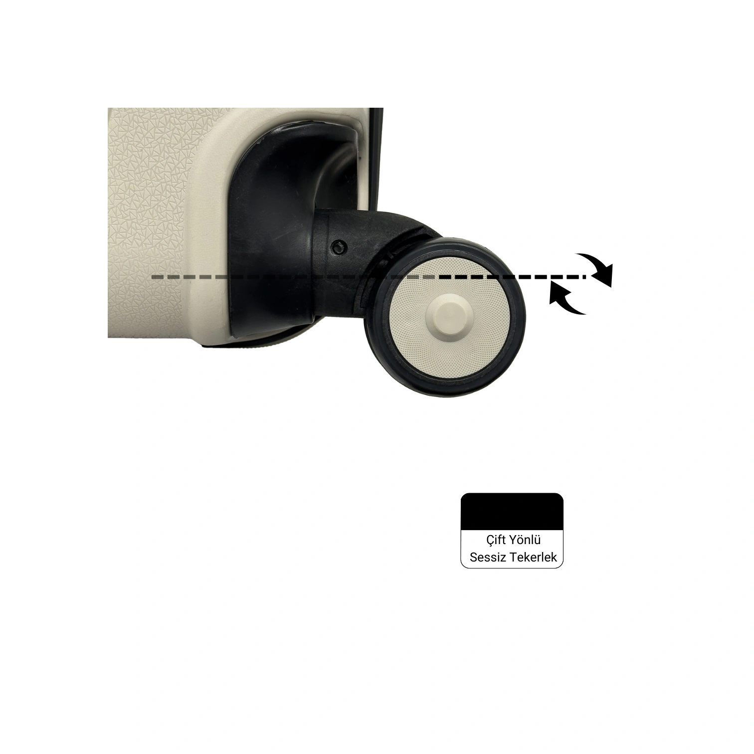 Lora Pp Polipropilen Kırılmaz Valiz, Büyük Boy Petrol Yeşili