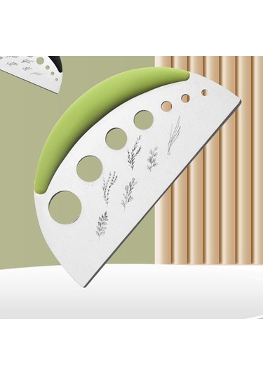 Homyl Kişniş Pazı Kekik Için Ot Soyucu Metal Kesici Yaprak Yeşil