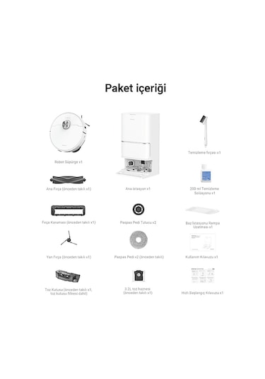 DREAME L40 Ultra Mop Robot Süpürge Beyaz