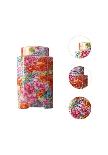 Homyl Seramik Çay Kutu Porselen Zarif Yemek Masası Ev Ofis Stil B