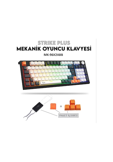 Gameagle Strike Plus Mk-96x2abb Mekanik Kablolu Işıklı Klavye