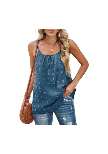 Koyu Mavi Yaz Kadın Kaşkorse Yular Yuvarlak Yaka Ponpon Kolsuz Ayarlanabilir Kaşkorse Kadın Fanila Koyu Mavi Yaz Kadın Kaşkorse Yular Yuvarlak Yaka Ponpon Kolsuz Ayarlanabilir Kaşkorse Kadın Fanila