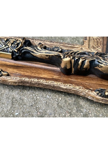 Dekoratif İşlemeli Ahşap Çerçeve 95x75cm 011