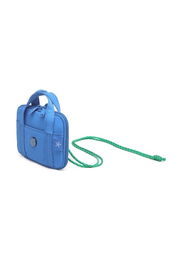Smart Bags Mikro Poly Kumaş Askılı Mini Boy Kadın Cüzdanı 3346 Mavi