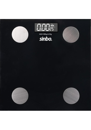 Sinbo Sbs-4470 Bluetooth Dijital Yağ Su Kas Vücut Kitle Endeksi Kilo Ölçer Tartı Baskül