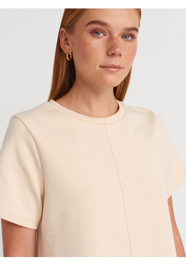 Dilvin 91523 Kısa Kollu Mini Elbise-taş Taş